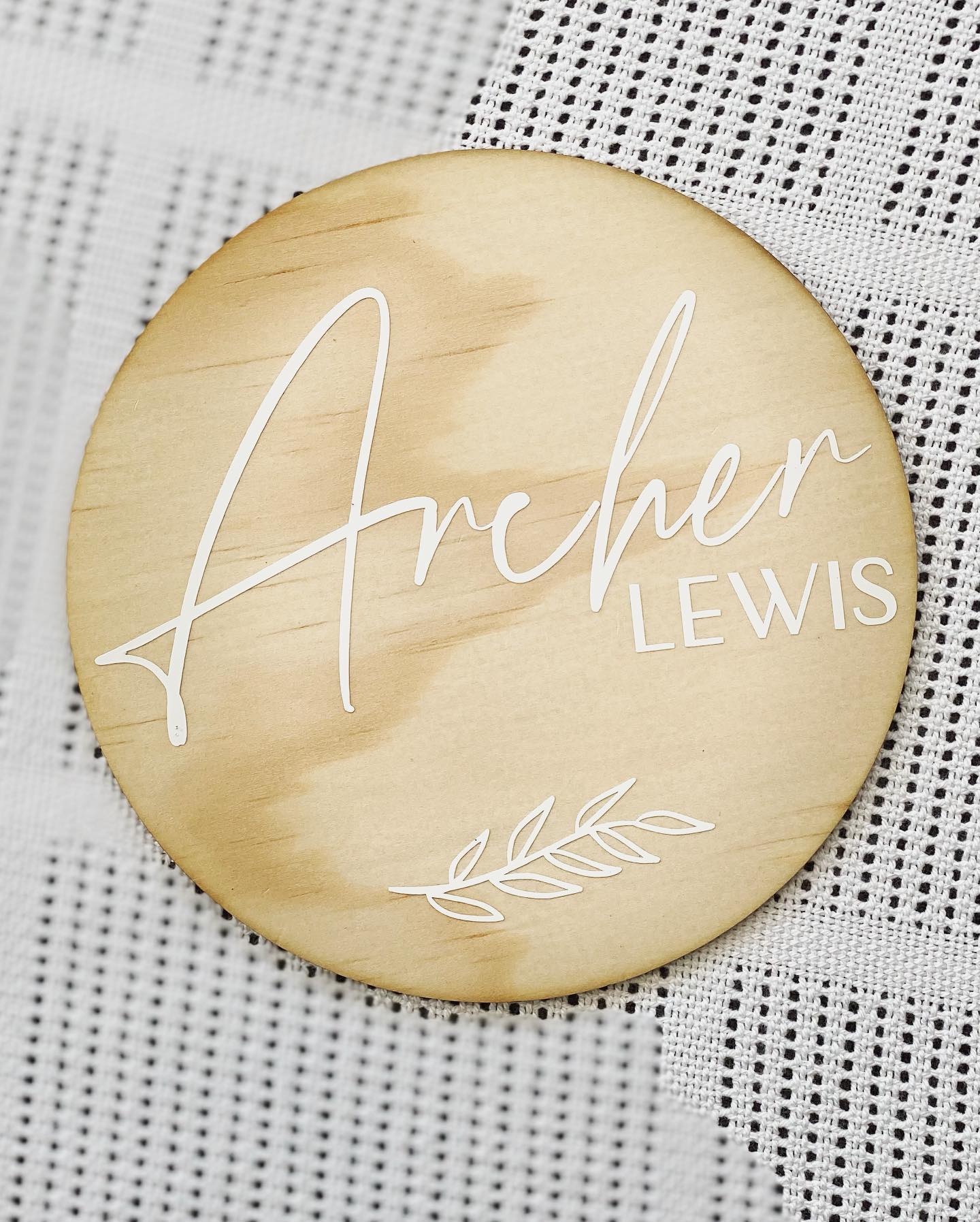 Baby Name Plaque