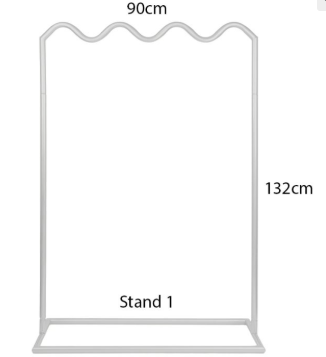Scalloped Arch Backdrop Stand