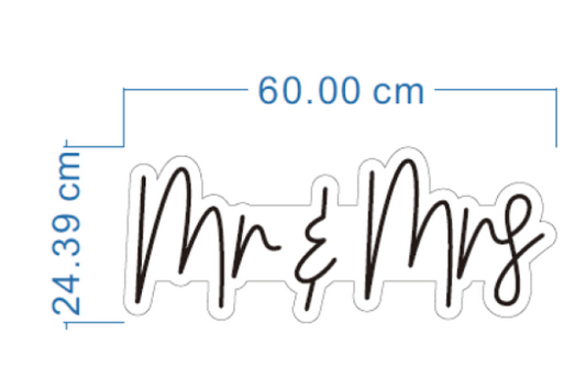 Mr and Mrs Neon Sign
