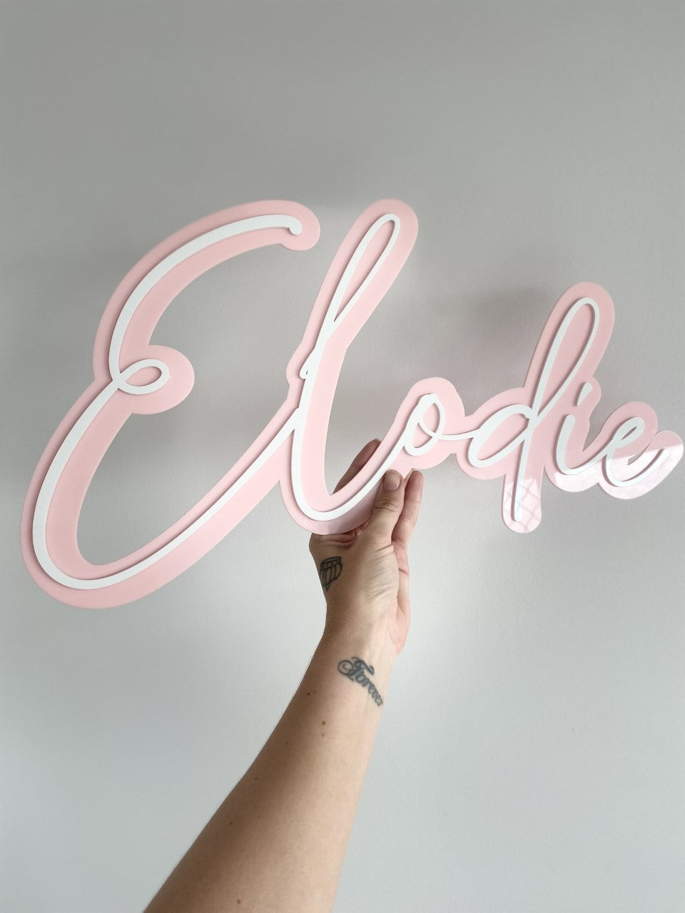 Personalised Double Acrylic Name Sign