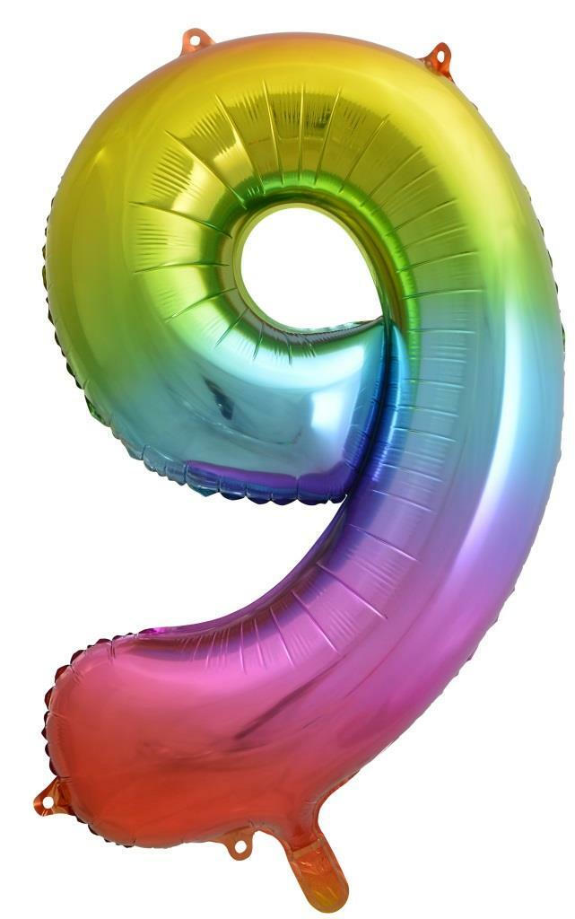 Two Rainbow Foil Number Bouquet