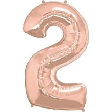 Rose Gold Helium Number Balloon