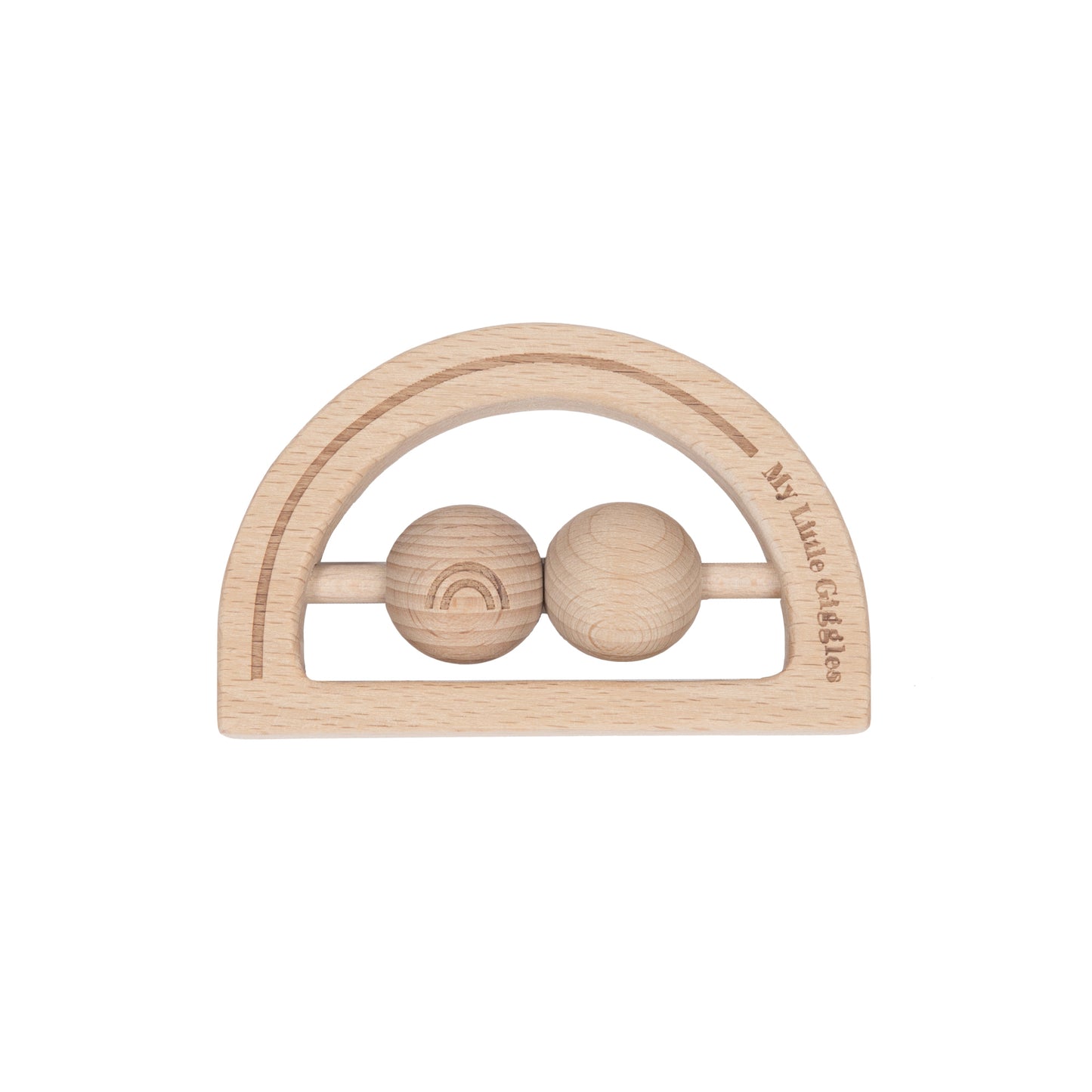 Wooden Rainbow Rattle
