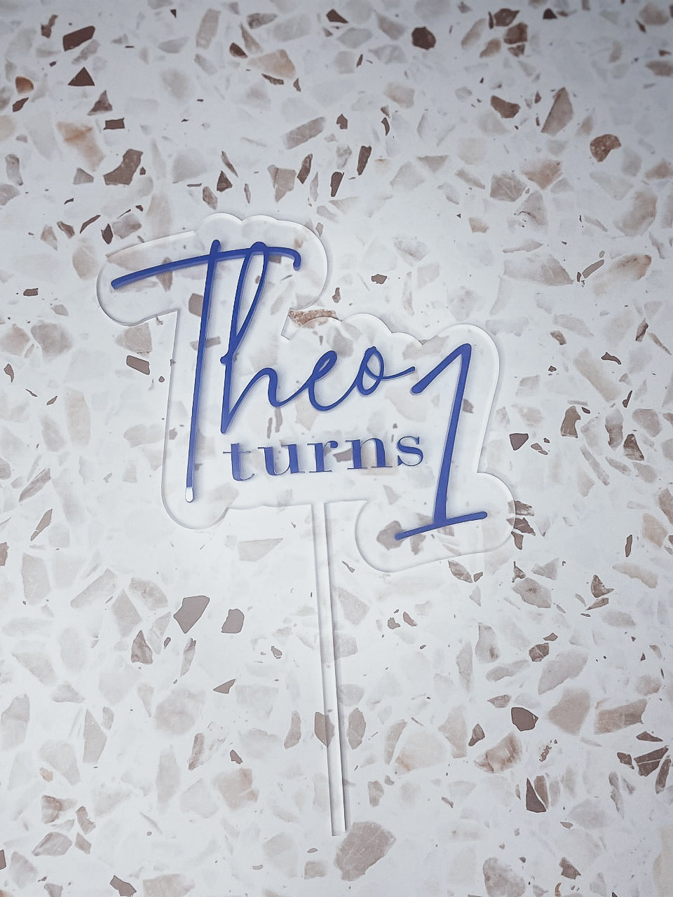 Frosted Double Layer Cake Topper